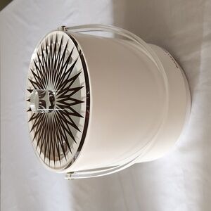 Morgan Design by Bucket Brigade White Vinyl Ice Bucket with Acrylic Cover/Handle